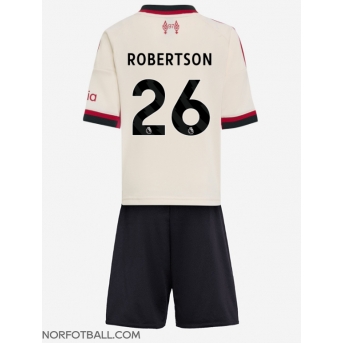 Billige Fotballdrakt Liverpool Andrew Robertson #26 Replika Bortedraktsett Barn 2025-26 Kortermet (med bukser)